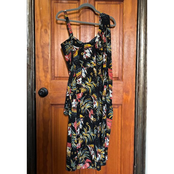 Trashy Diva Lena Sarong Dress in Pirate Treasure - 6 - Picture 3 of 4